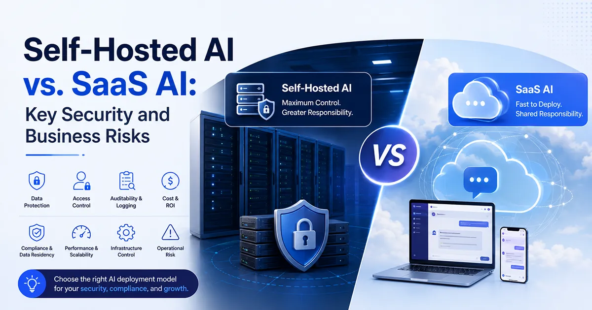 Self-Hosted AI vs. SaaS AI: Security, Cost, and Business Risks in 2026