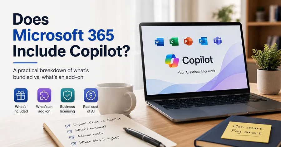 Does Microsoft 365 Include Copilot? Bundled vs. Add-On Guide