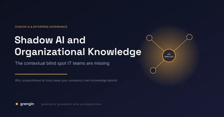 Shadow AI and Organizational Knowledge: The Contextual Blind Spot IT Teams Are Missing