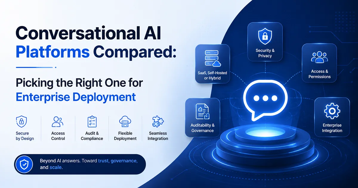 Conversational AI Platforms: Picking the Right One for Enterprise