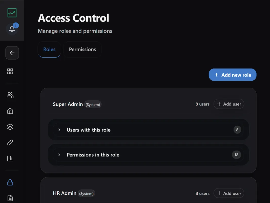 Security Dashboard showing governance & security features including sso integration - google & azure and pii detection