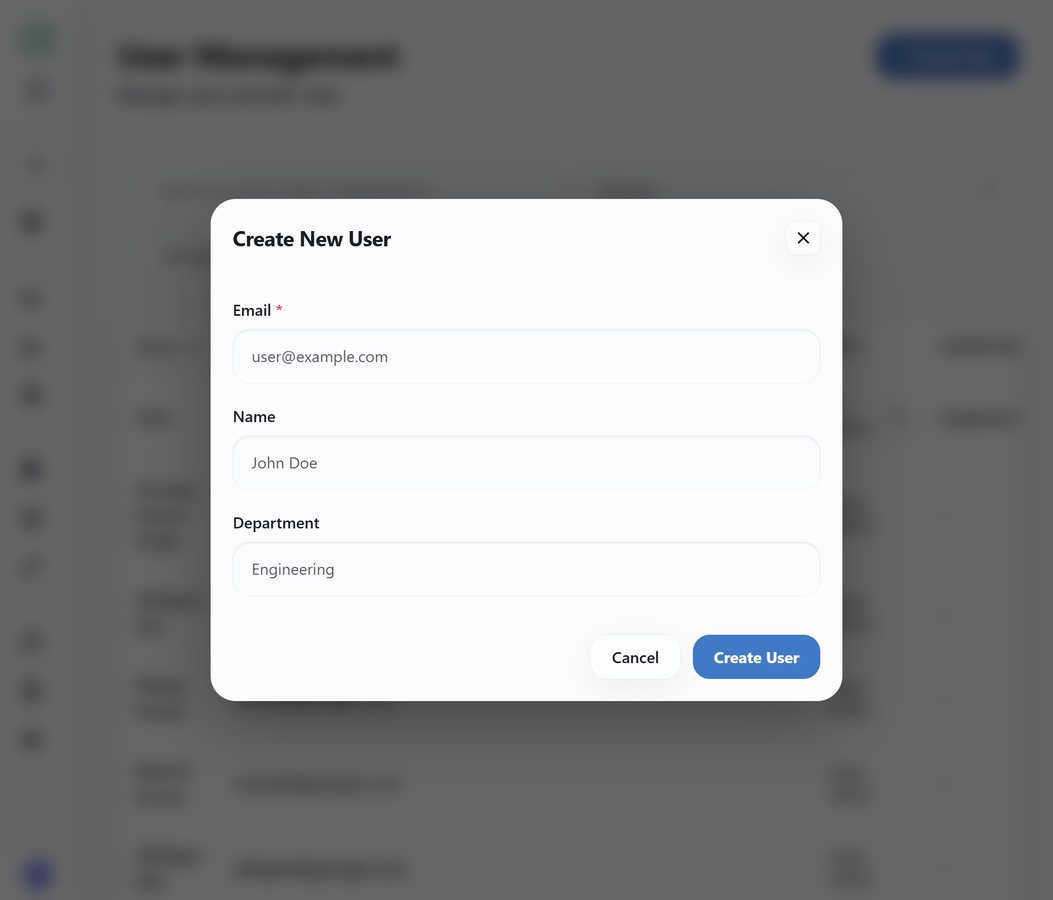 Grengin add user