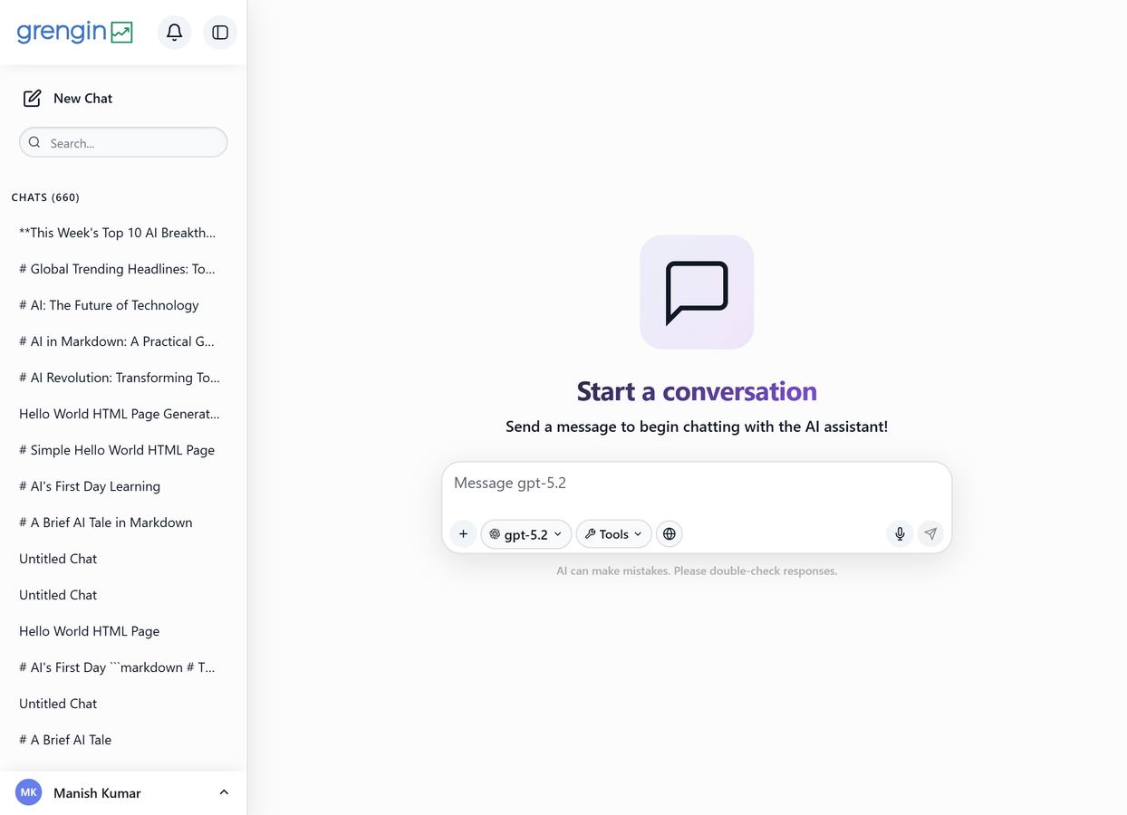 Grengin ai chat new