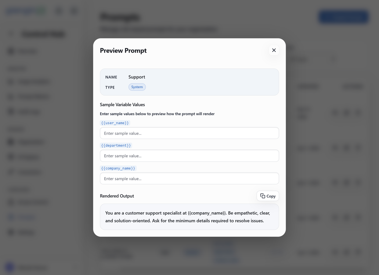 Grengin preview prompt